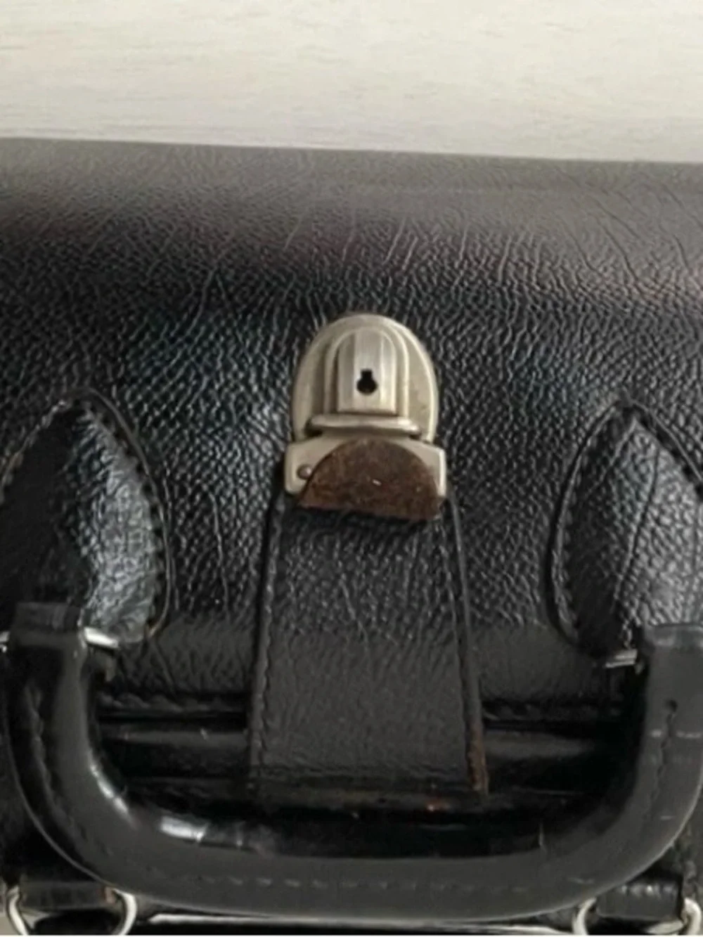 Men’s Black Leather Top-Handle Doctor Bag